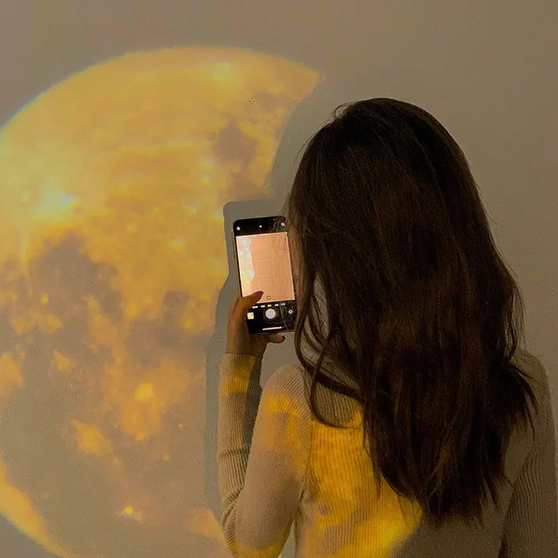 Ins Moon Projection Lamp Background Projector