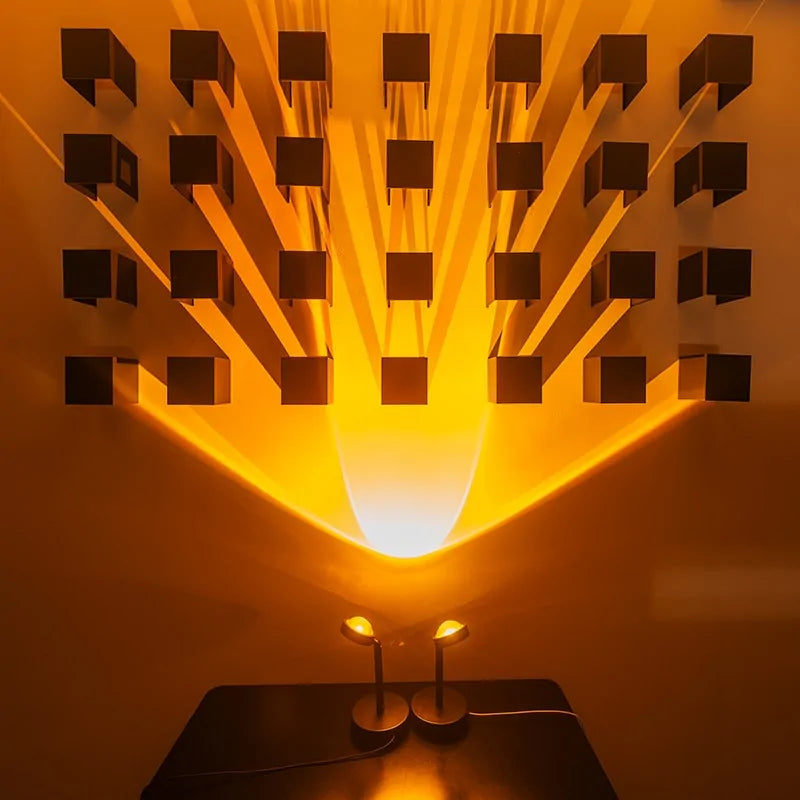 Sunset Projection Night Light Galaxy Atmosphere