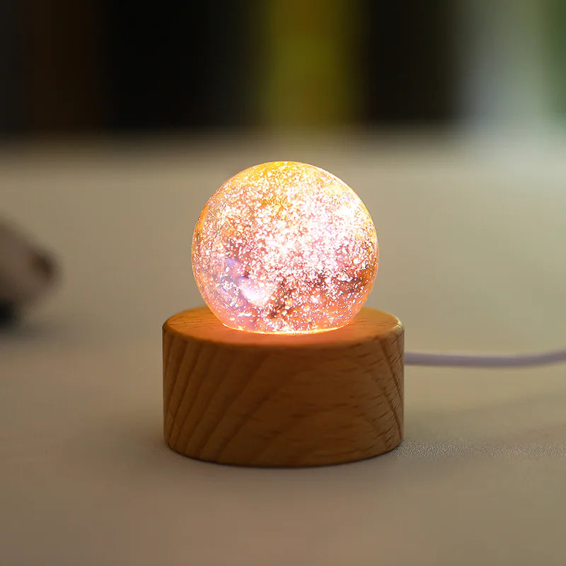 Glass Planet Led Warm Night Light