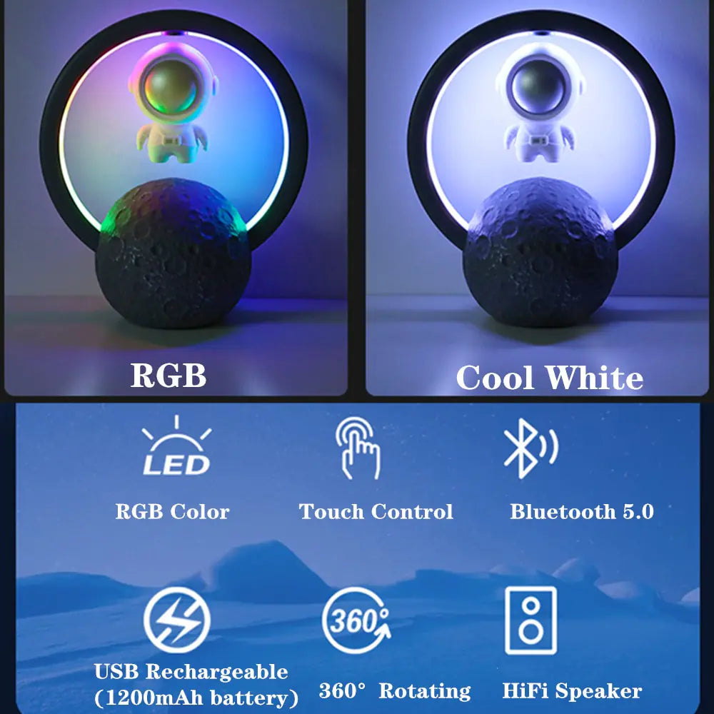 Astronaut Night Light Magnetic Levitation Table Lamp