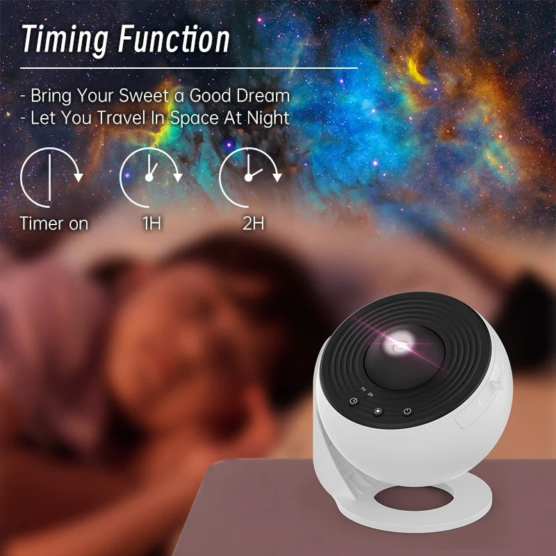 360° Galaxy Projector Night Light