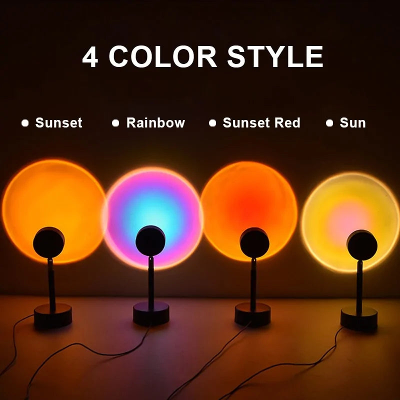 Sunset Projection Night Light Galaxy Atmosphere