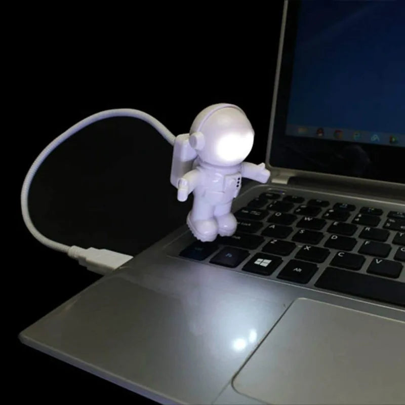 Adjustable Astronaut USB LED Night Light for Laptops