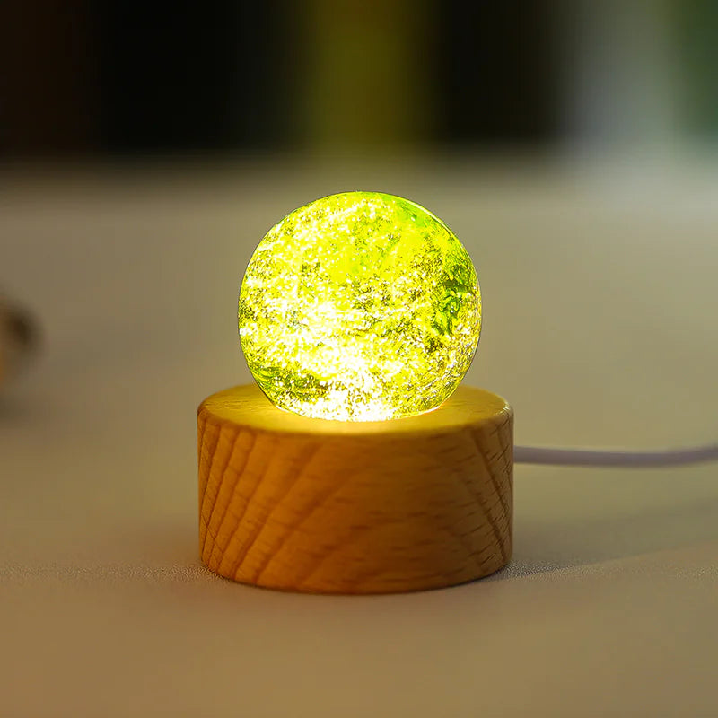 Glass Planet Led Warm Night Light