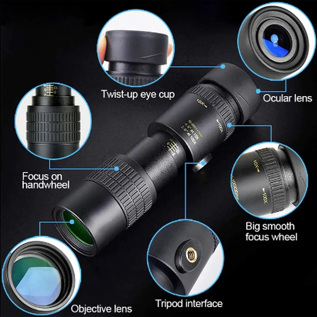 Telephoto Zoom Monocular Telescope