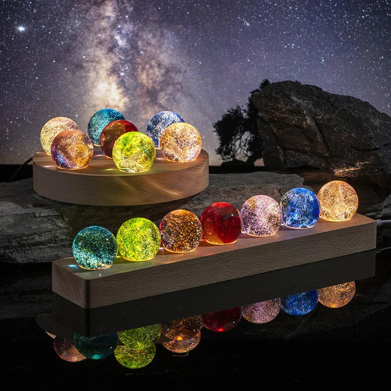 Glass Planet Led Warm Night Light