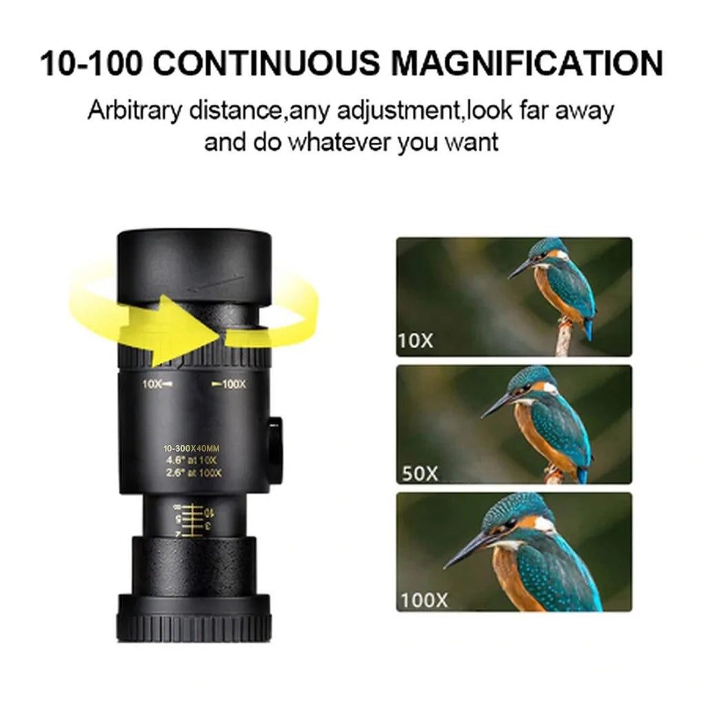 Telephoto Zoom Monocular Telescope