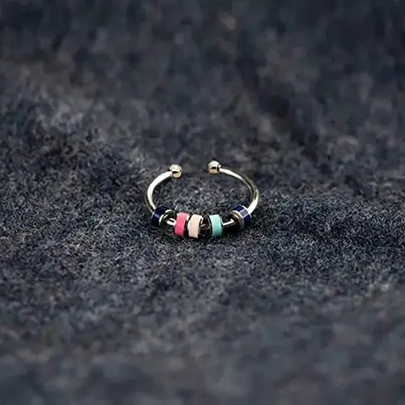 Zircon Crystal Planet Ring: Vintage Universe Star Design