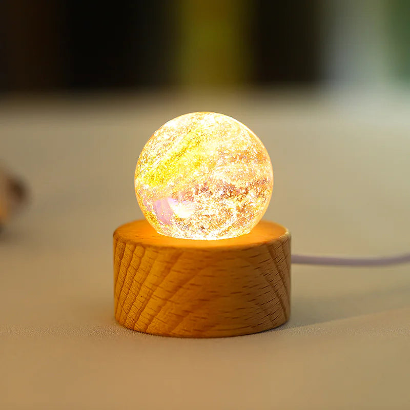 Glass Planet Led Warm Night Light