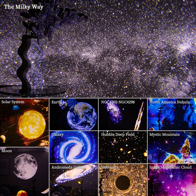 360° Galaxy Projector Night Light