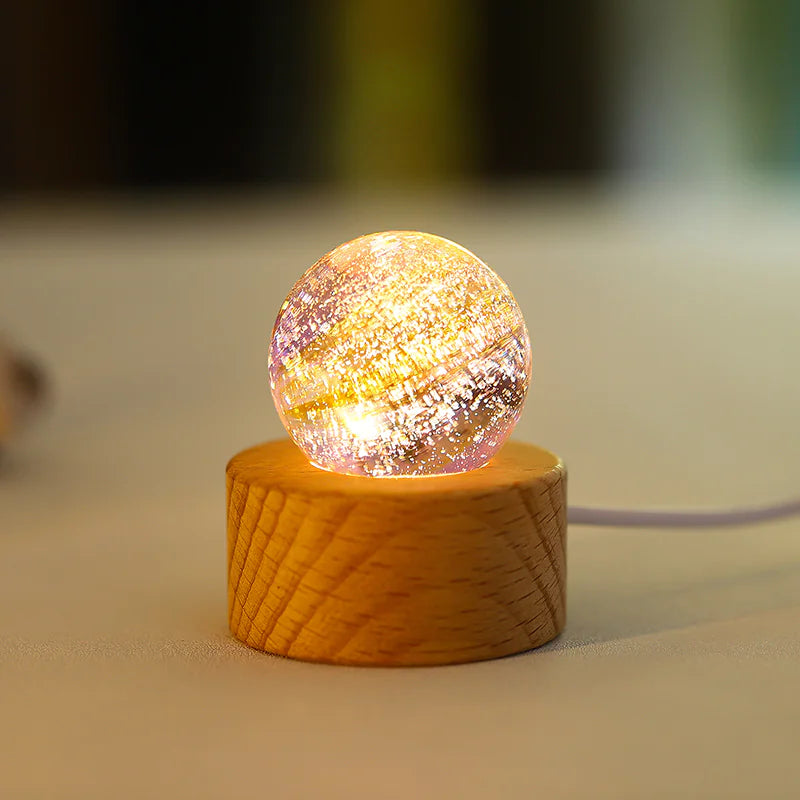 Glass Planet Led Warm Night Light
