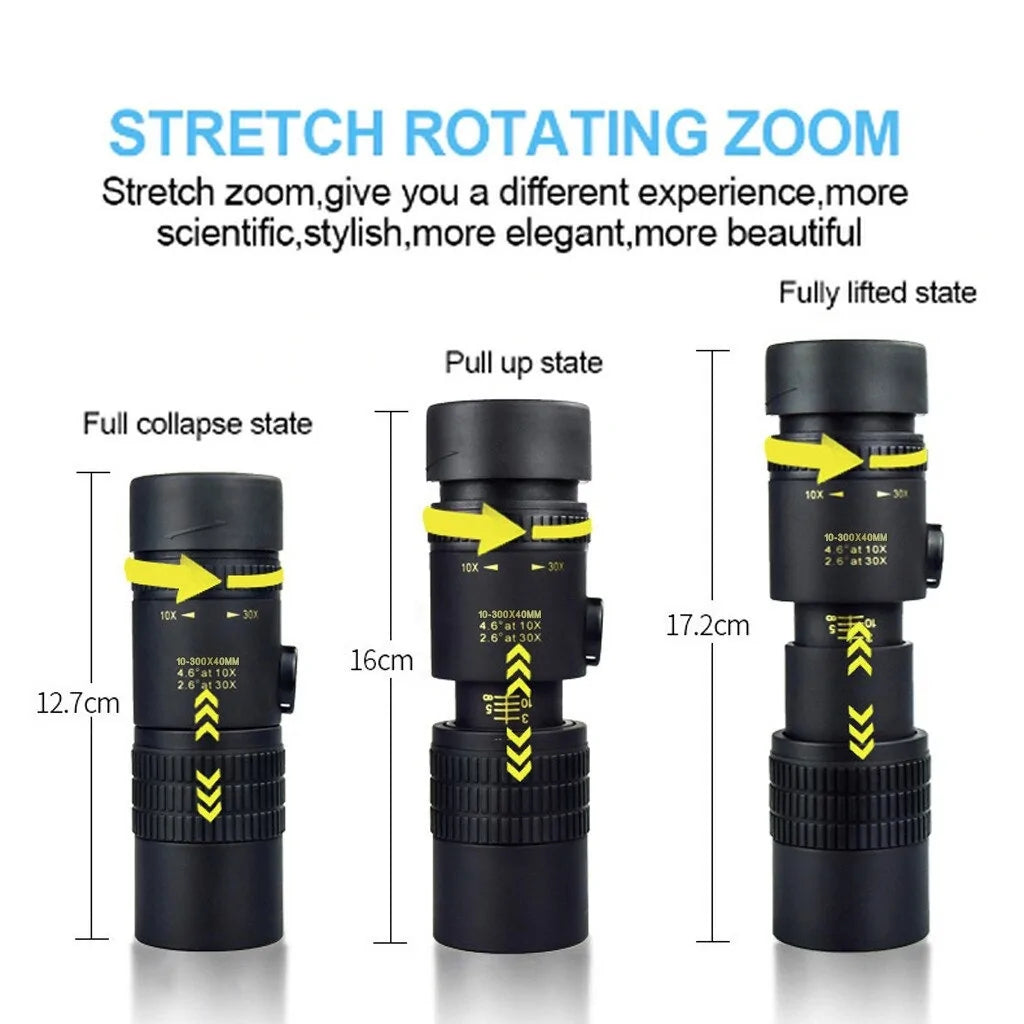 Telephoto Zoom Monocular Telescope