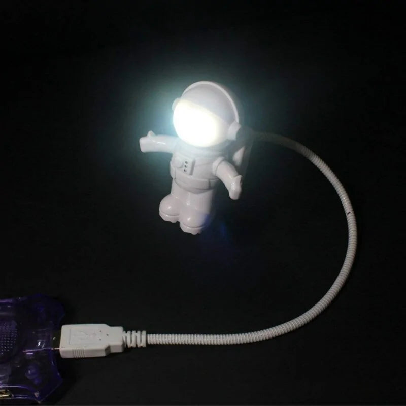 Adjustable Astronaut USB LED Night Light for Laptops