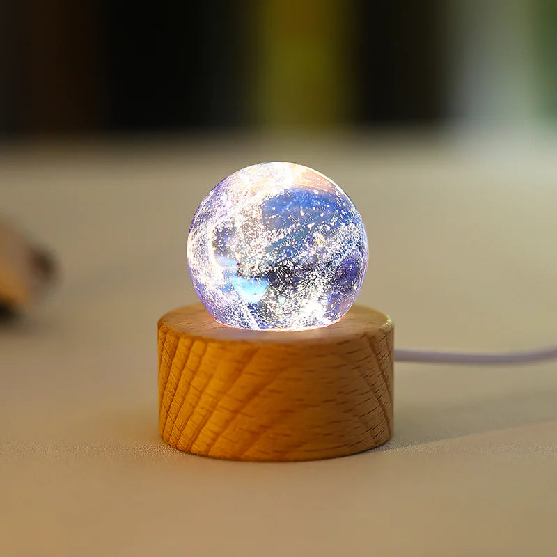 Glass Planet Led Warm Night Light