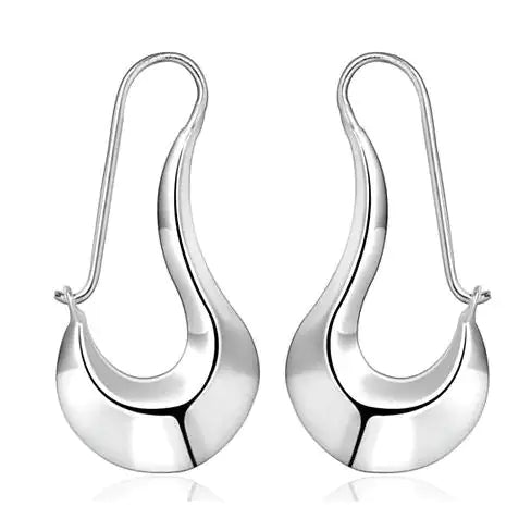 Moon Dance Gold And Silver Crescent Earrings