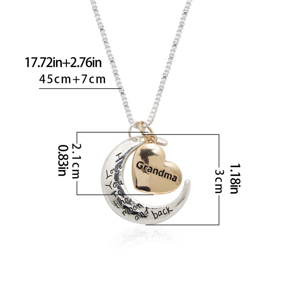Best Gifts for Women Mom Necklace,Birthday Mothers Day Jewelry Gifts for Mom Grandma Wife from Daughter Son