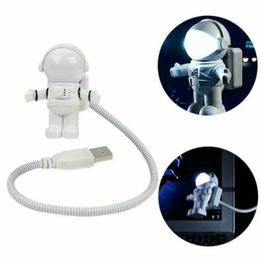Adjustable Astronaut USB LED Night Light for Laptops