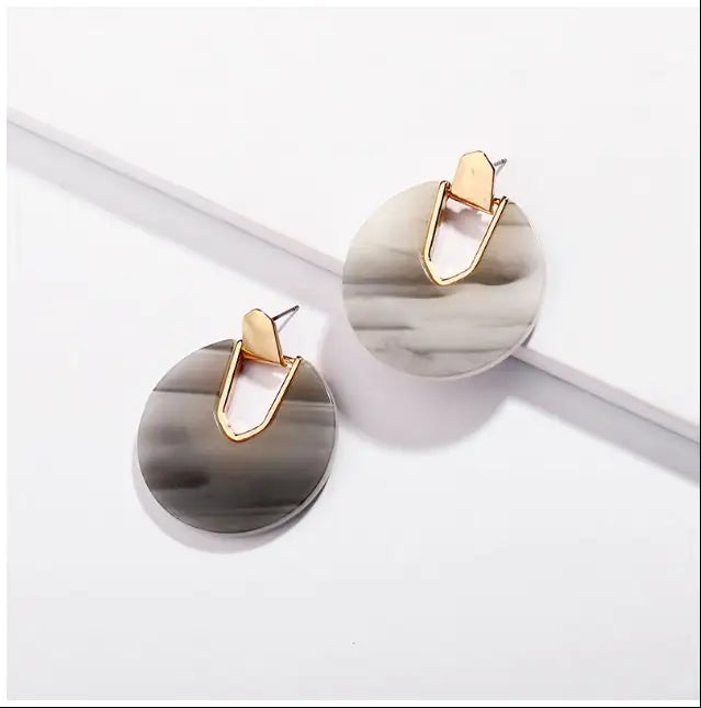 Marbelous Moon Earrings In 5 Hues