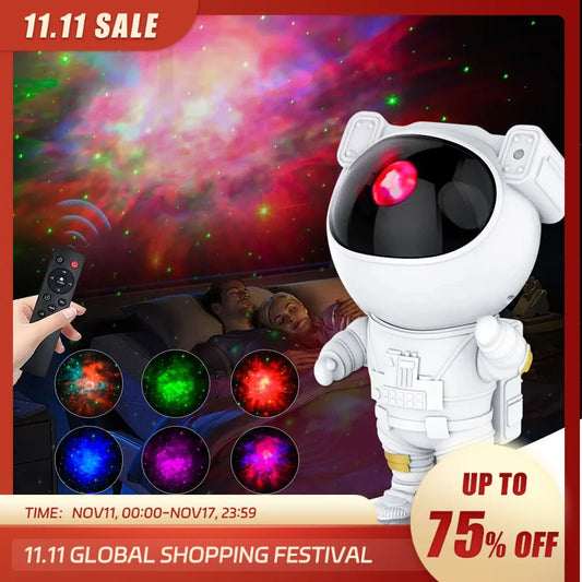 Astronaut Star Projector Night Light