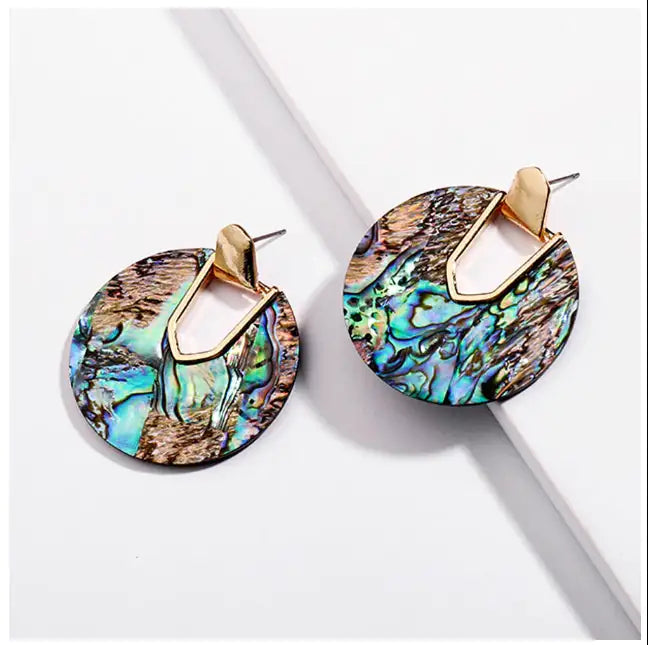 Marbelous Moon Earrings In 5 Hues