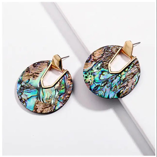 Marbelous Moon Earrings In 5 Hues