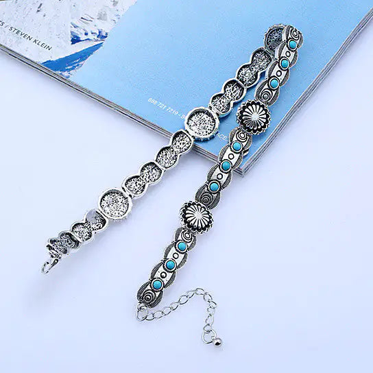 Blue Moon Choker Necklace In Antique Finish