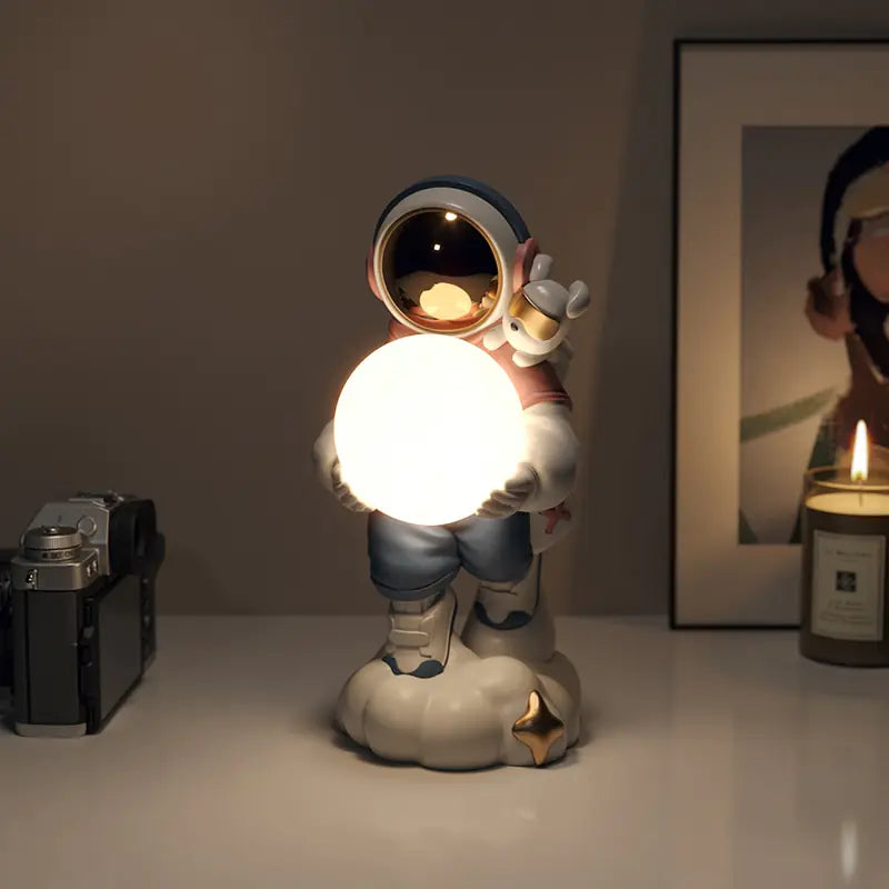 Astronaut Holding The Moon Night