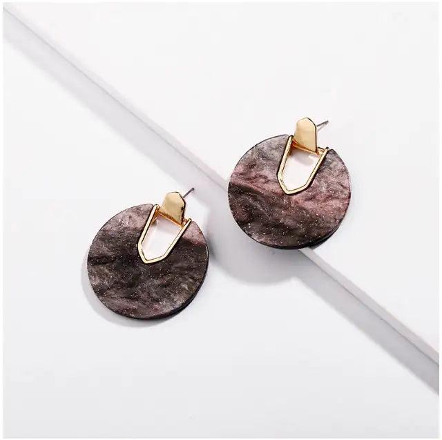 Marbelous Moon Earrings In 5 Hues