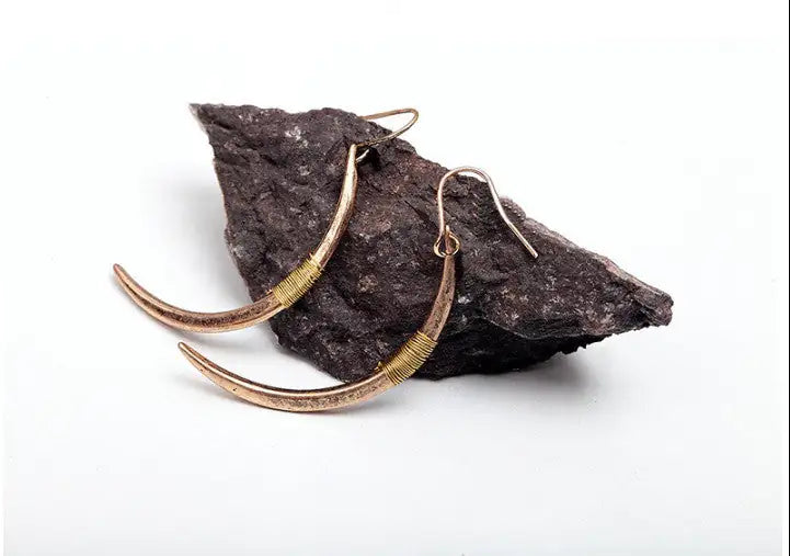 Crescent Moon Earrings In Gold And Silver Plating