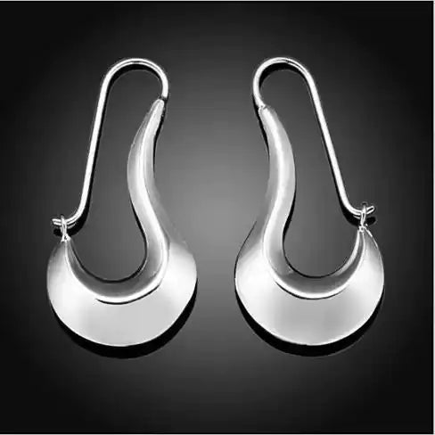 Moon Dance Gold And Silver Crescent Earrings