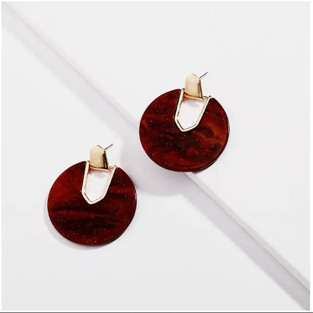 Marbelous Moon Earrings In 5 Hues