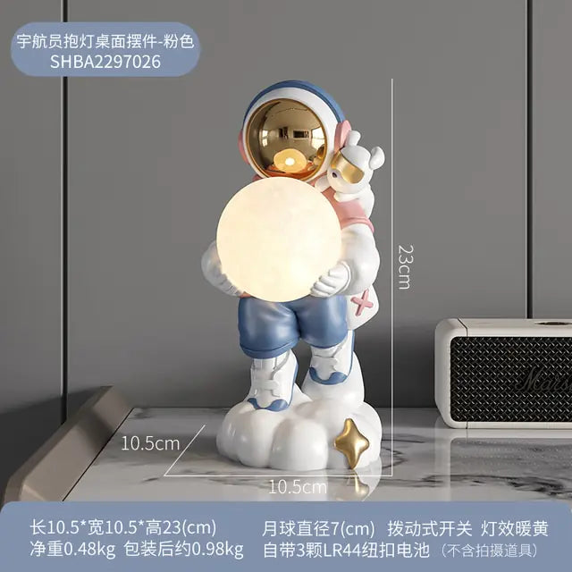 Astronaut Holding The Moon Night